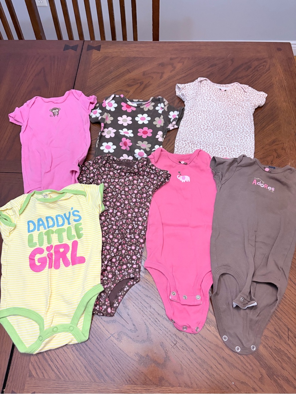 Carter’s Baby Girl 9M Onesie Bundle 7 Piece